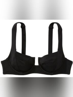 34C 36C 34D VS Swim Full Coverage Bikini Top Black Tropical